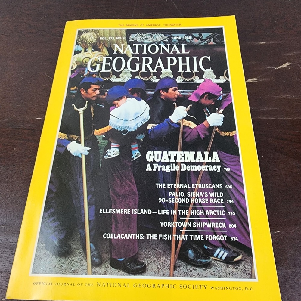 National Geographic Magazine June 1988 With‎ Insert